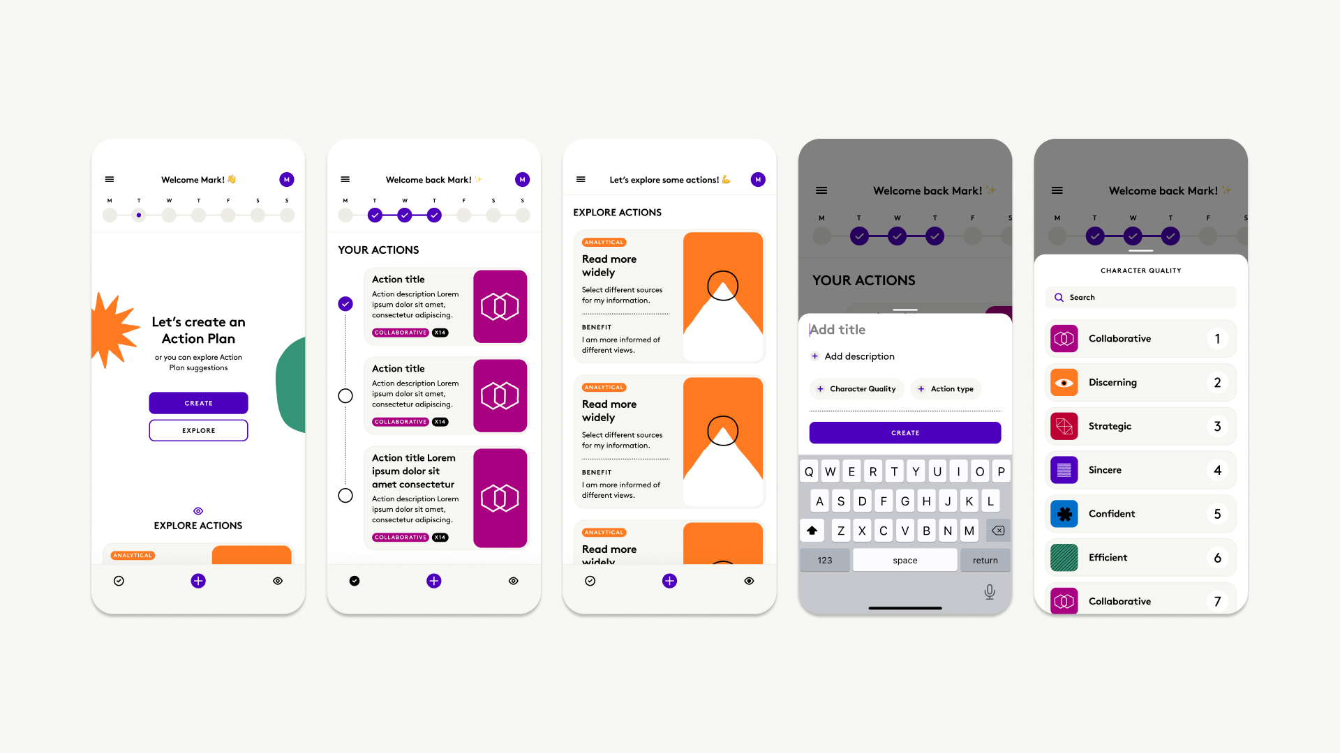 Action Planning app